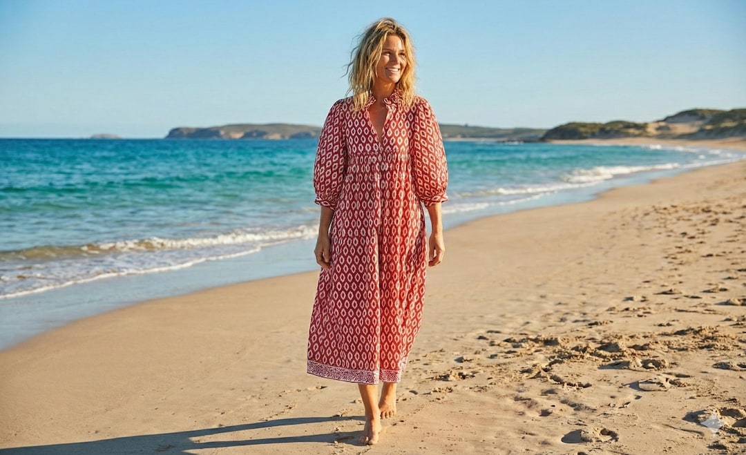 red ikat dress Yours Curve Red Notchneck Midaxi Dress US 16 Womens