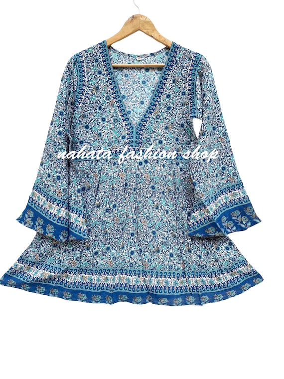 rayon mini dress JAYLEY Rayon Blend Sienna Floral Mini Shirt Dress