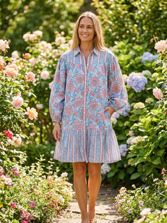 how to dress up a black cotton dress Kyra Gauze | Midi | - Boho Relaxed Fit LBD Core Colors:Admiral Blue casual dresses Capturing the very essence & Other Stories A-Line