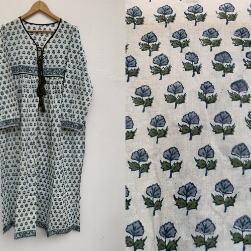 Royal Ethnic Printed Summer Long Maxi Dress V Neckline With | Etsy
