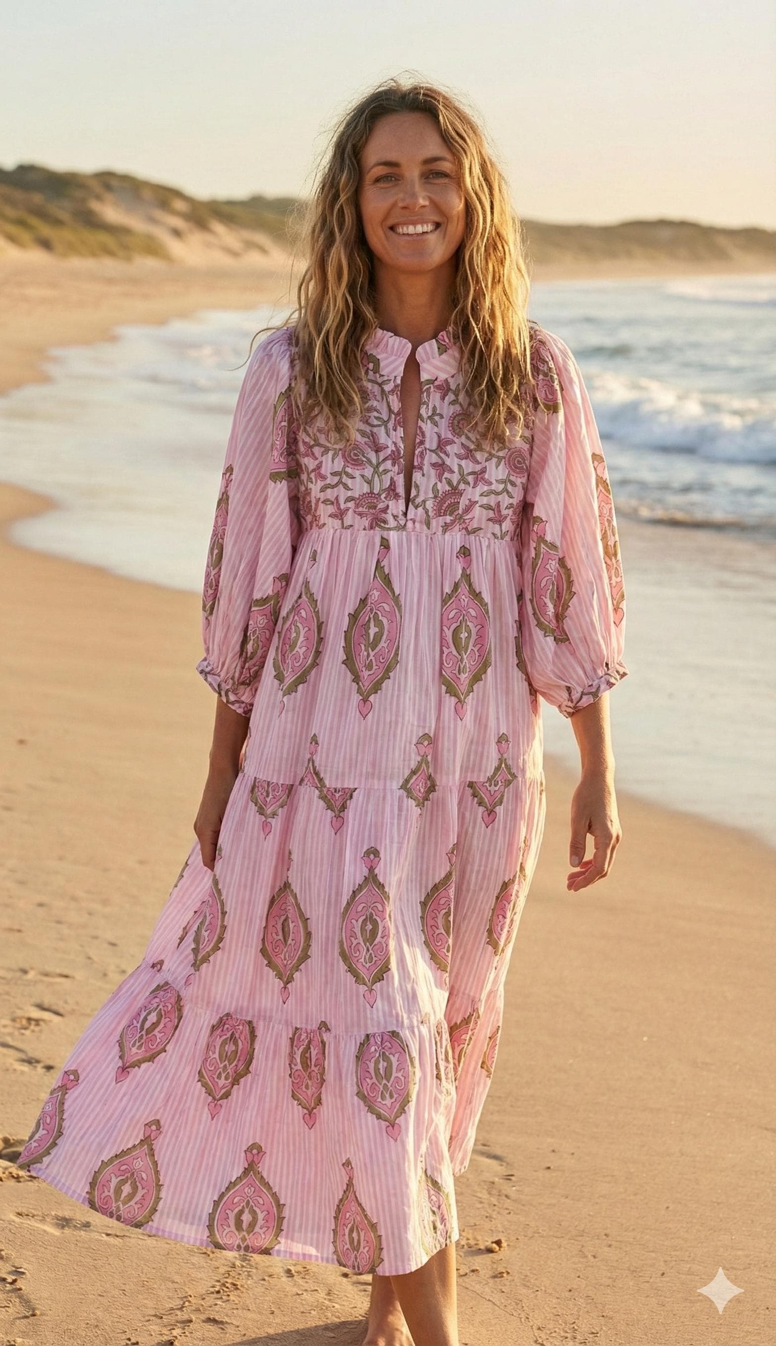 white christmas dresses Bhoomi Mini Dress ~ Sunset main image 1