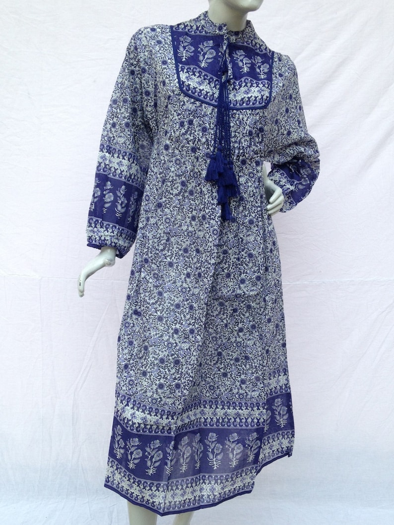 vintage boho maxi dress long sleeve