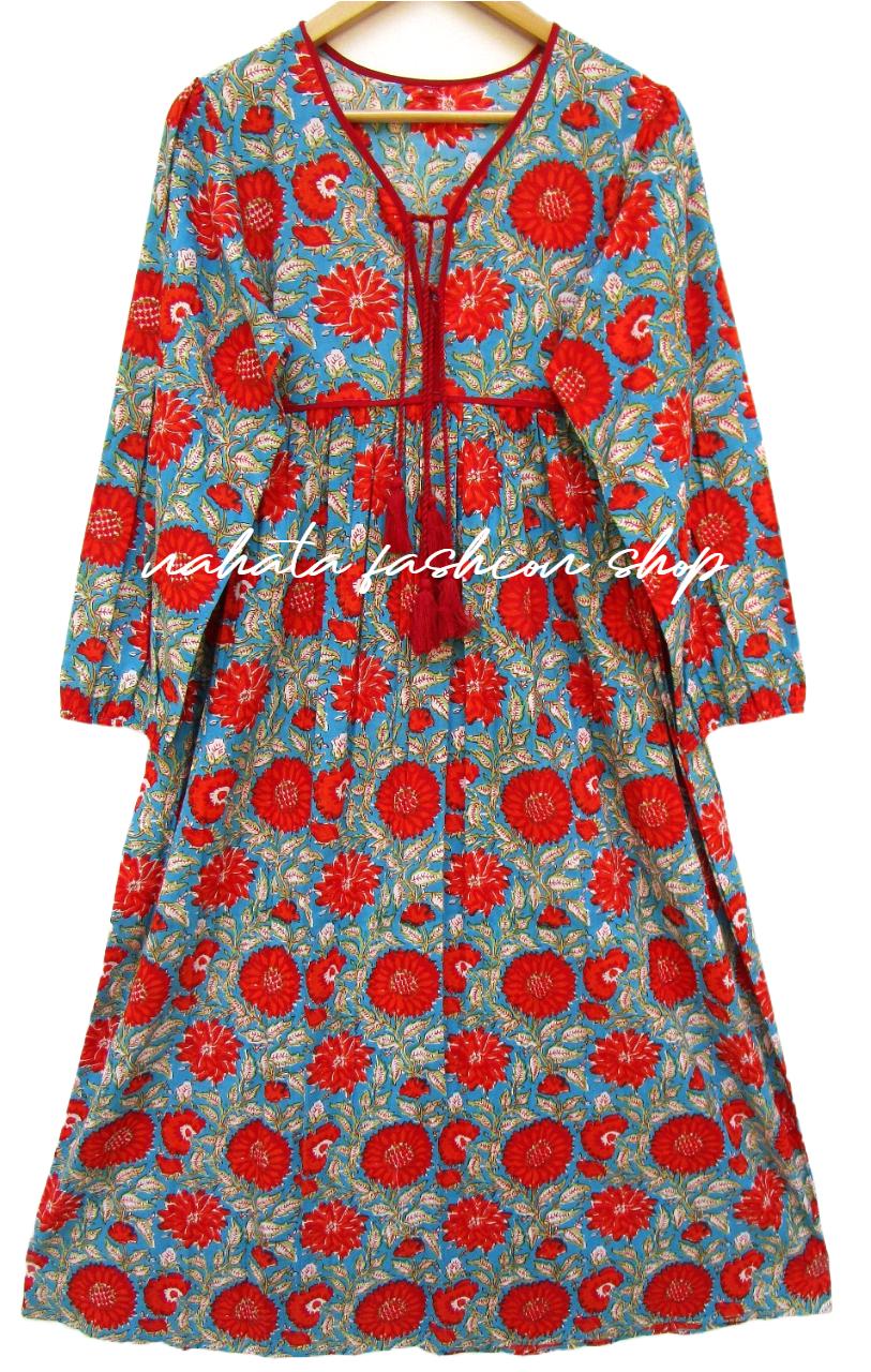 red sunflower dress Red Sunflower Dress #monri #monribeauties #red #cotton #dress
