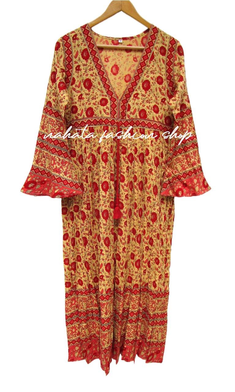 Indian Rayon Dress - Etsy