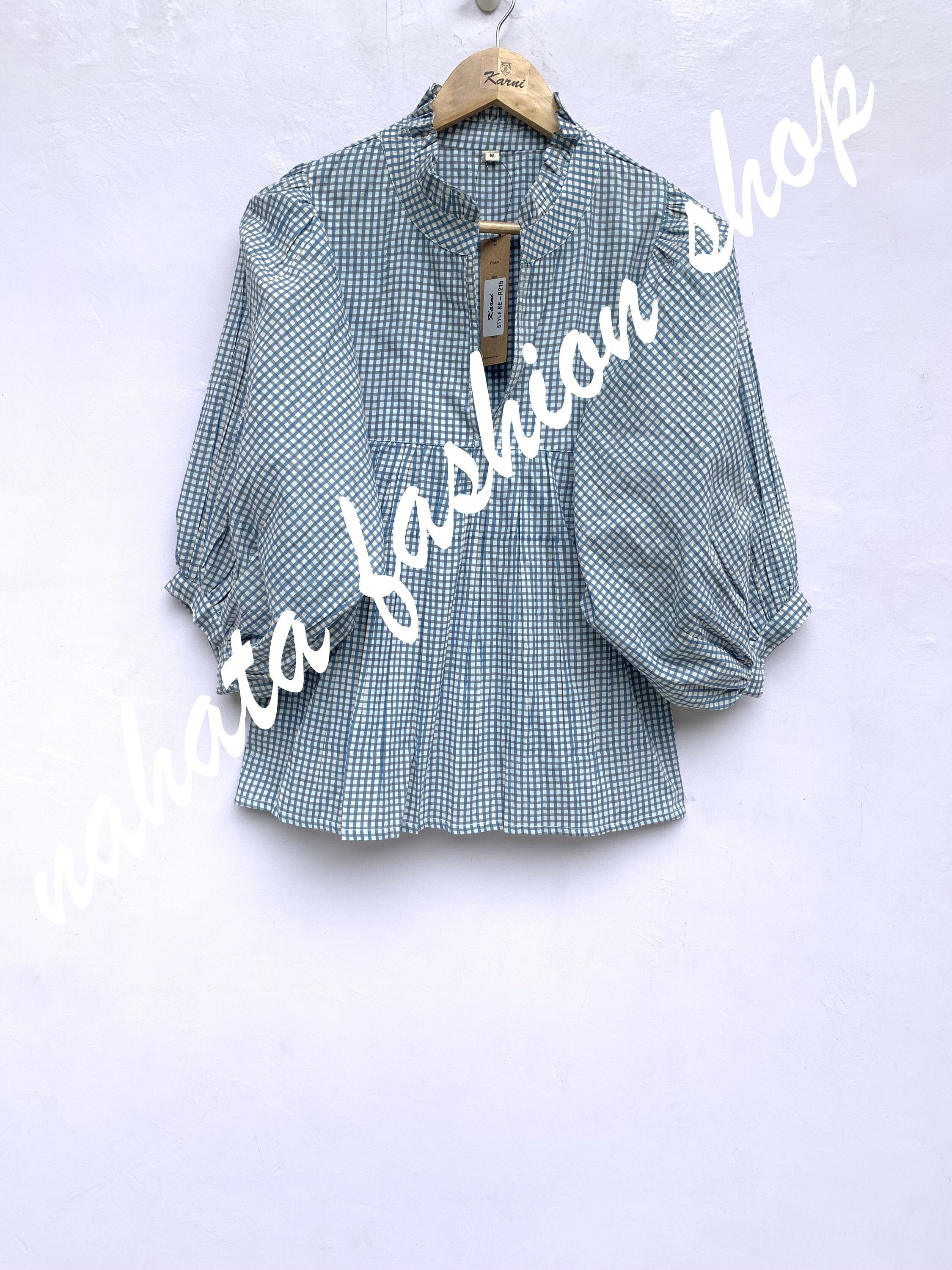 Blouse Femme En Coton 100% - Taille M/40, Made In Inde, Occasion Très Bon état
