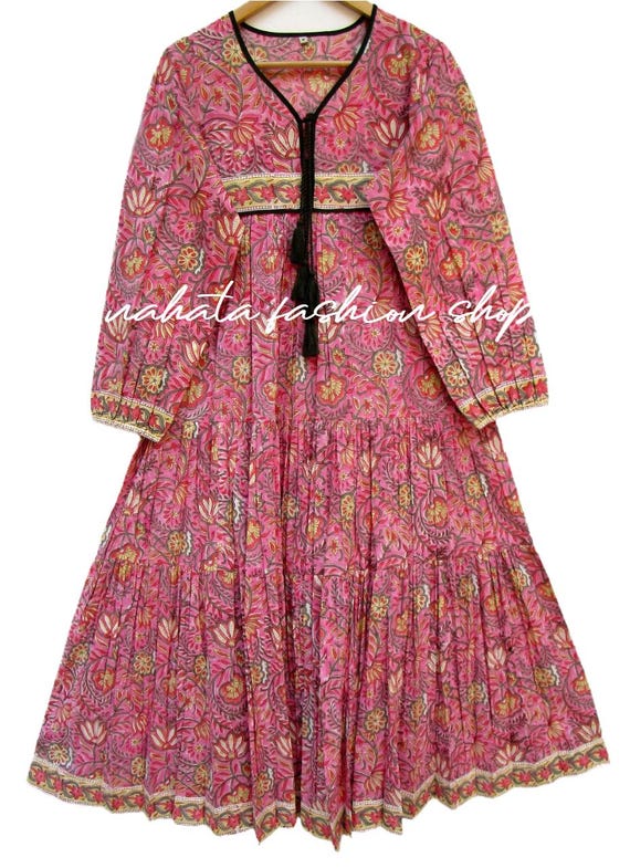 ethnic pink floral dress Buy Pink Ethnic Womens Dusty Pink Printed Floral Dress Online