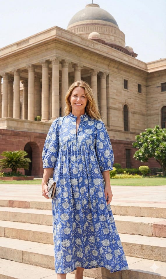 chinese dress ladies 3/4 Sleeve Maxi Dress  Laila Jayde