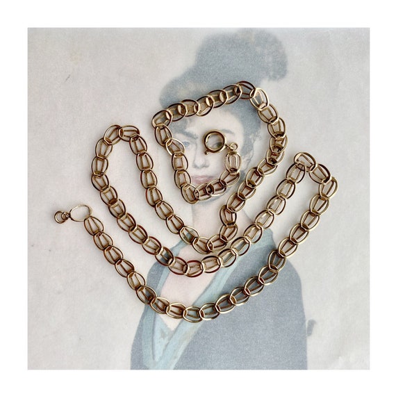 Vintage 9k Gold Chain, 9ct Solid Gold necklace, G