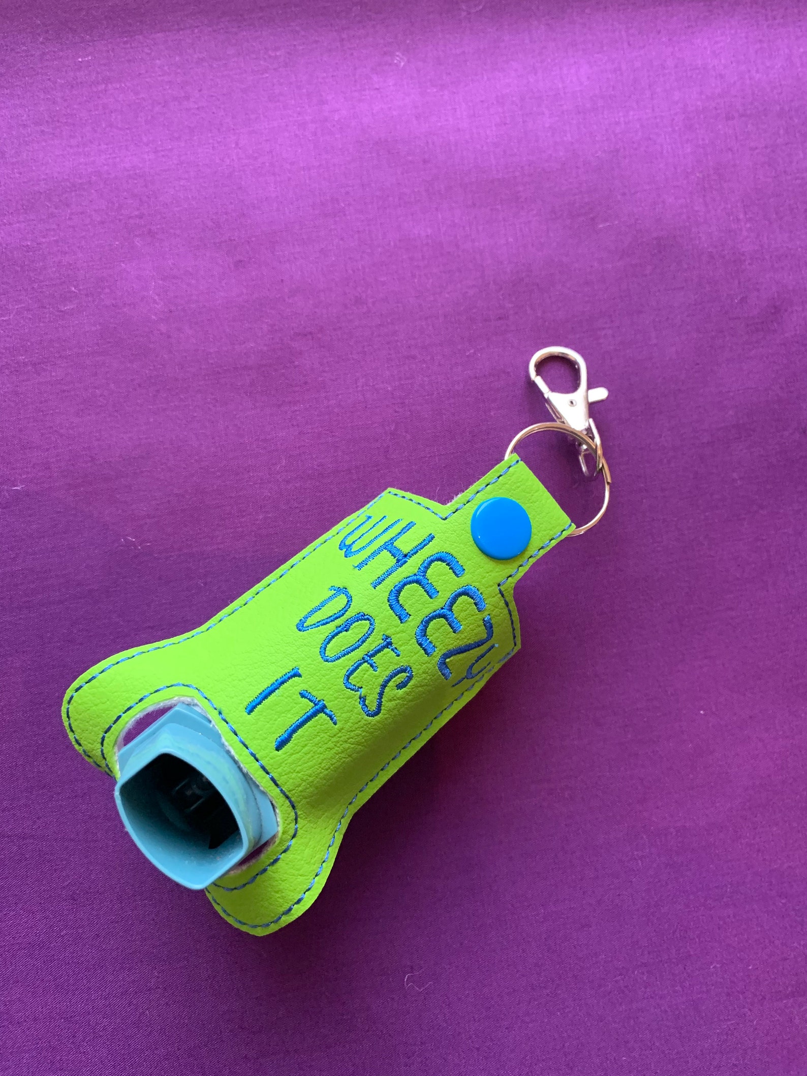 Embroidered Asthma Inhaler Holder Etsy