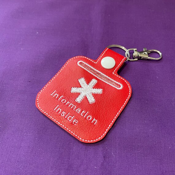 Medical alert keyring clearance