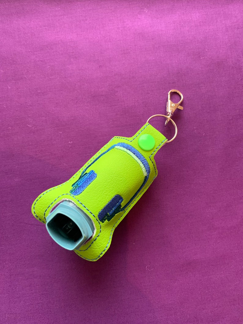 Embroidered Asthma Inhaler Holder Etsy