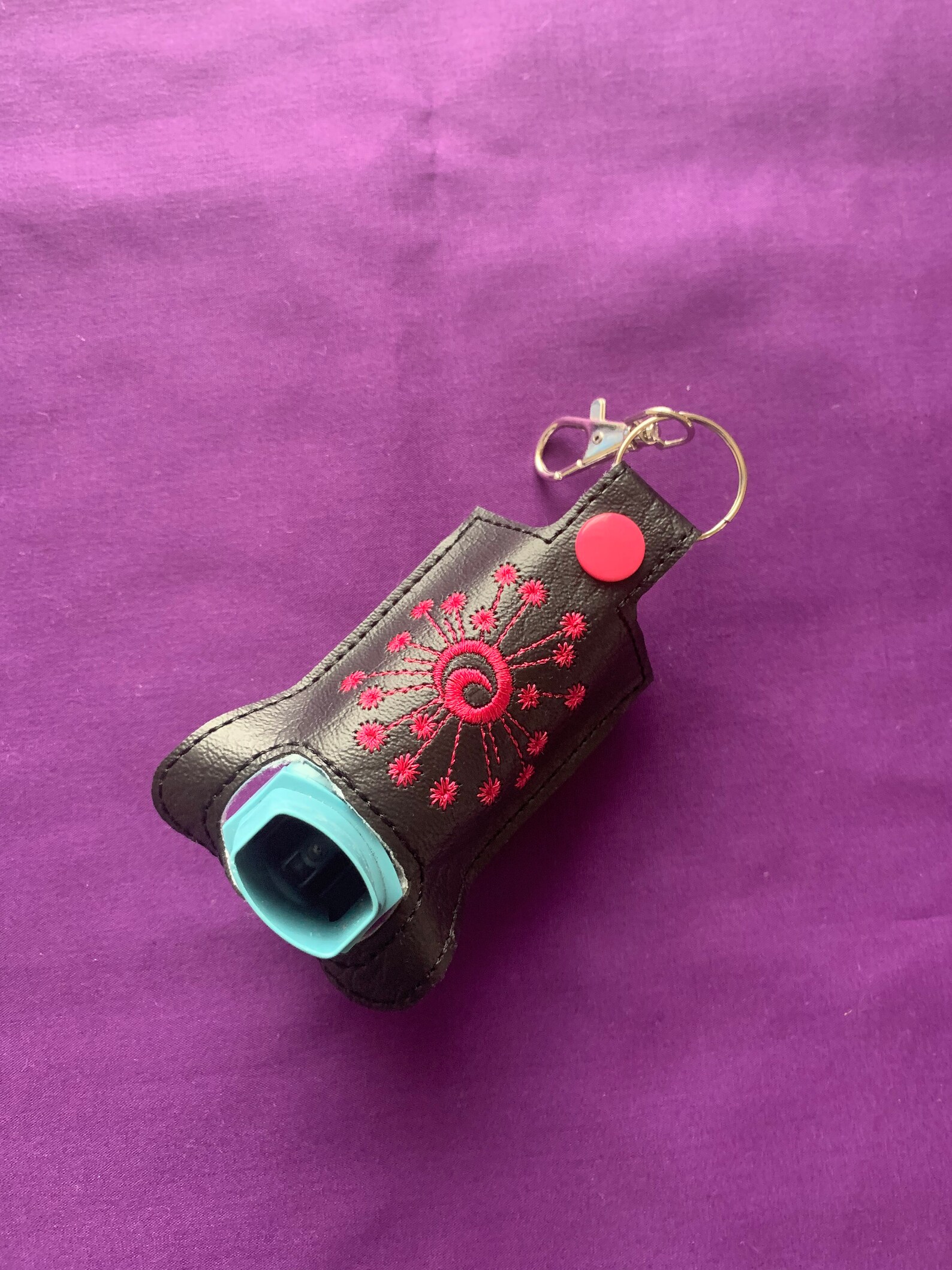 Embroidered Asthma Inhaler Holder Etsy