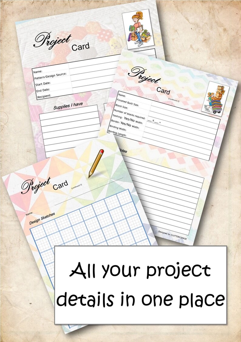Annual Quilting Planner and WIP Tracker Printable PDF - Etsy
