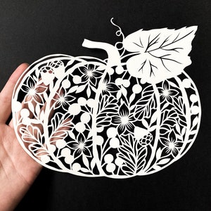 Pumpkin Papercut Template