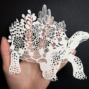 Turtle Papercut Template