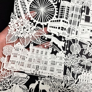 Bespoke Square Papercut Art Commission image 2