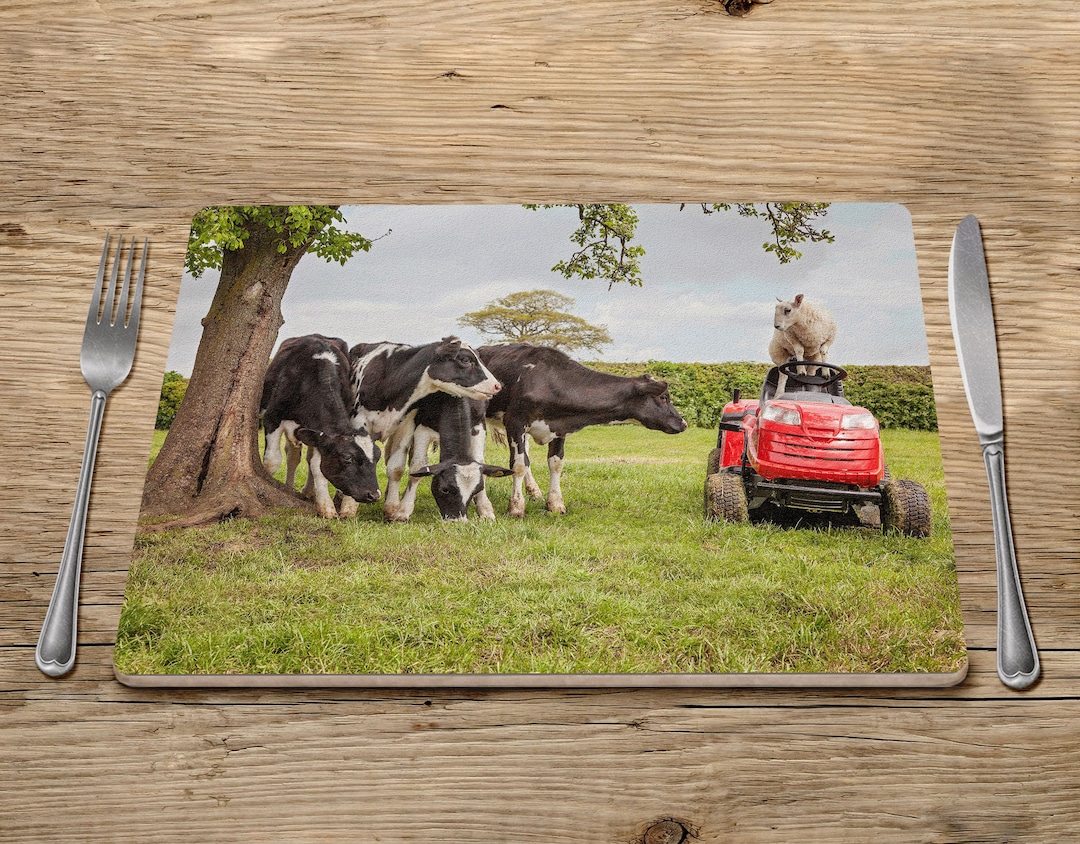 Placemat Farm Animal Placemats Tablemats Cow Placemats Etsy UK