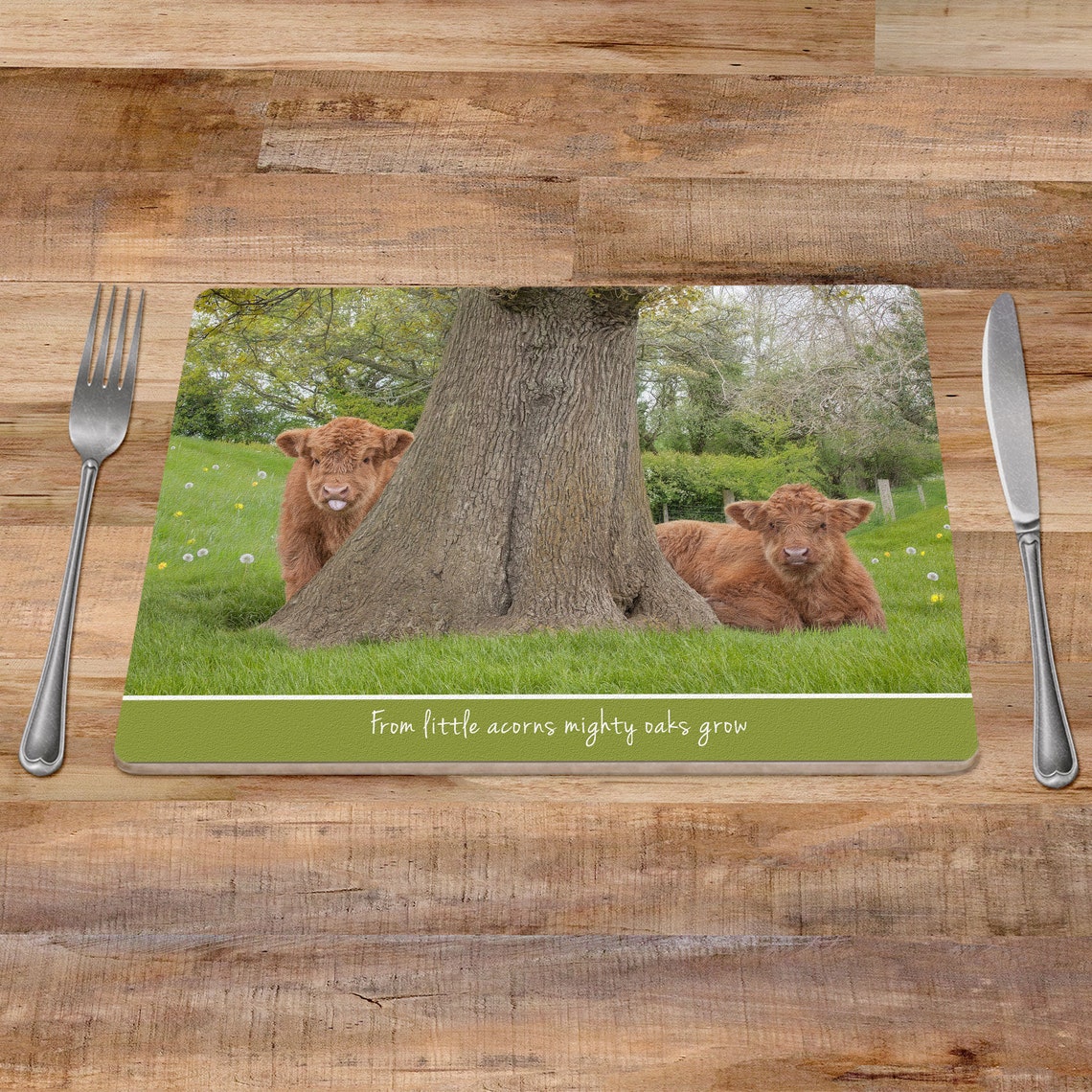 Highland calves Placemat farm animal placemats tablemats Etsy