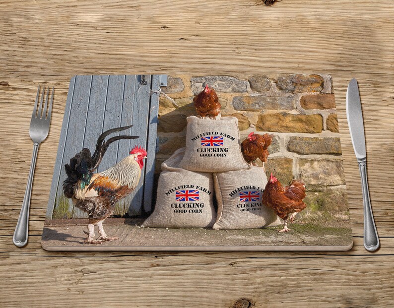 Chicken Placemat Farm Animal Placemats Tablemats Placemat Etsy