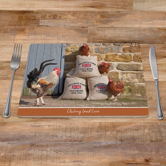 Chicken Placemat Farm Animal Placemats Tablemats Placemat Etsy