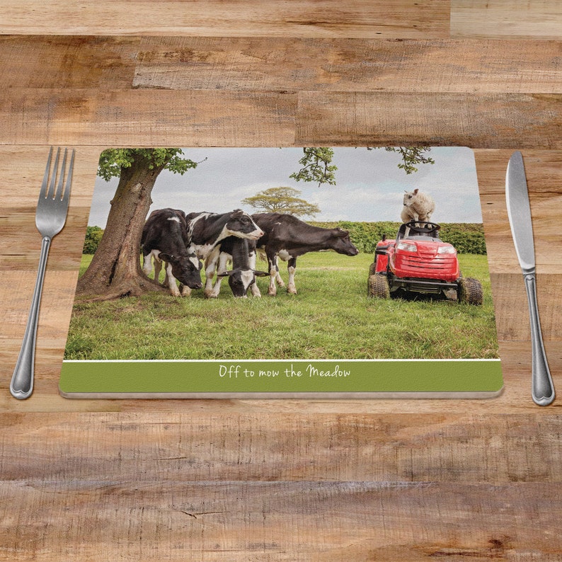 Placemat Farm Animal Placemats Tablemats Cow Placemats Etsy UK
