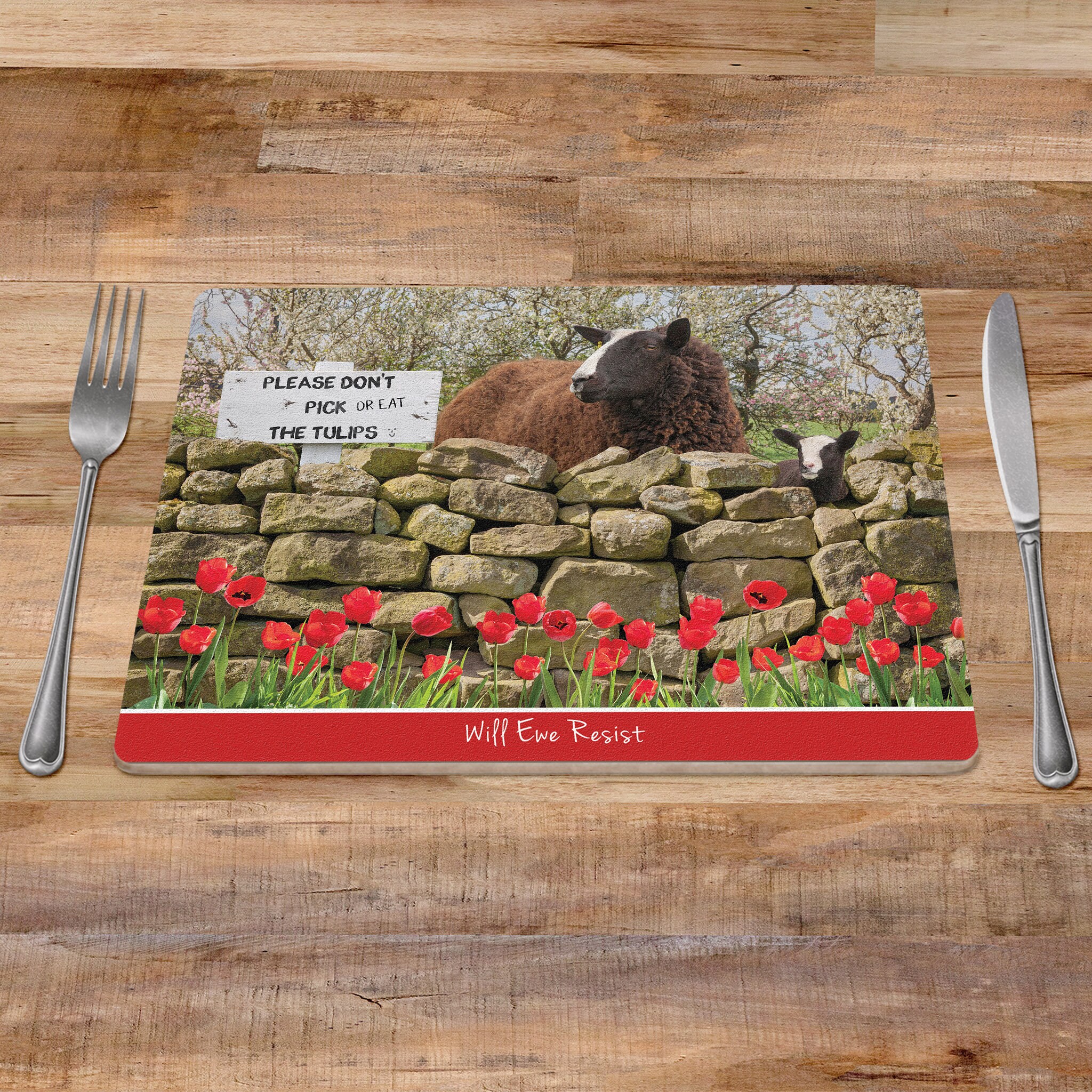 Placemat Sheep farm animal placemats tablemats Zwartble Etsy
