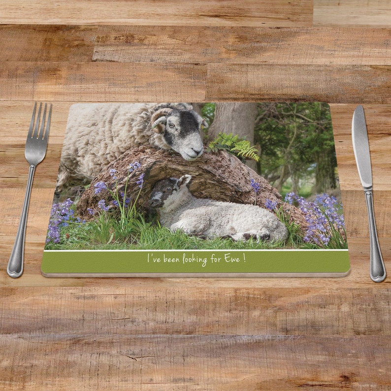 Placemat farm animal placemats tablemats Sheep placemats Etsy