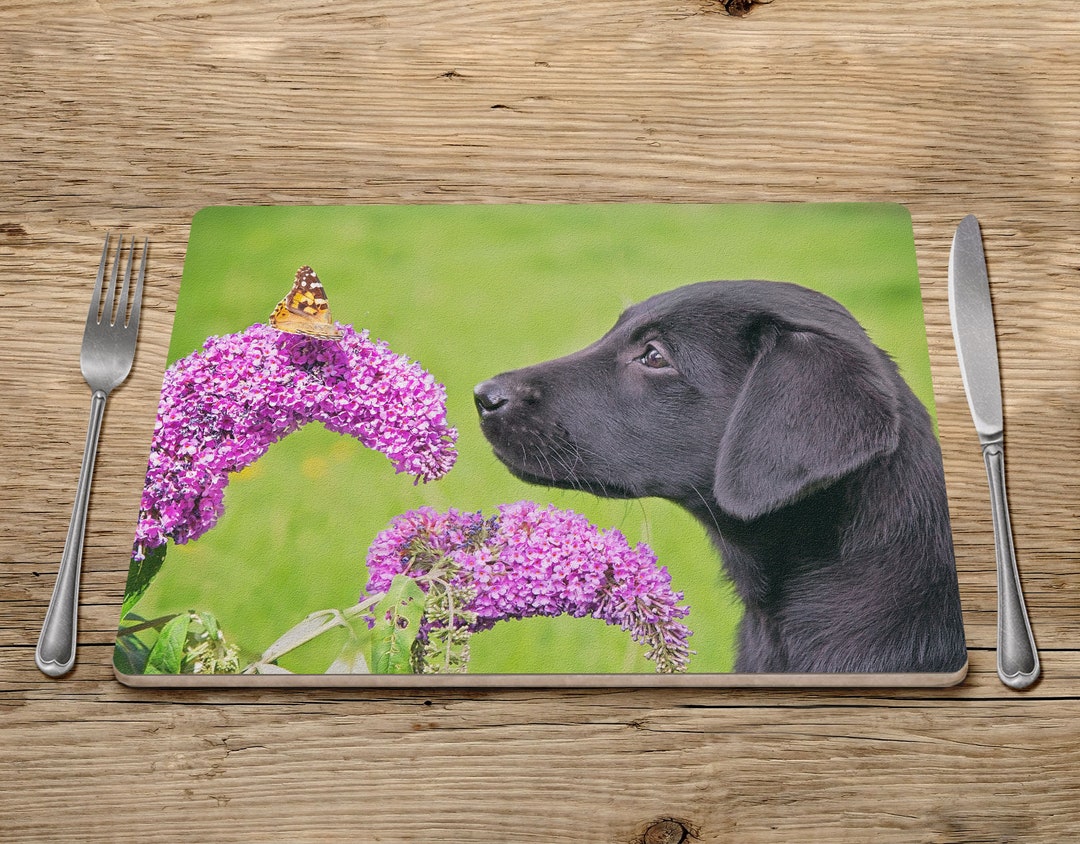 Placemat Labrador, Black Labrador Placemat, Tablemats, Gundog Placemat
