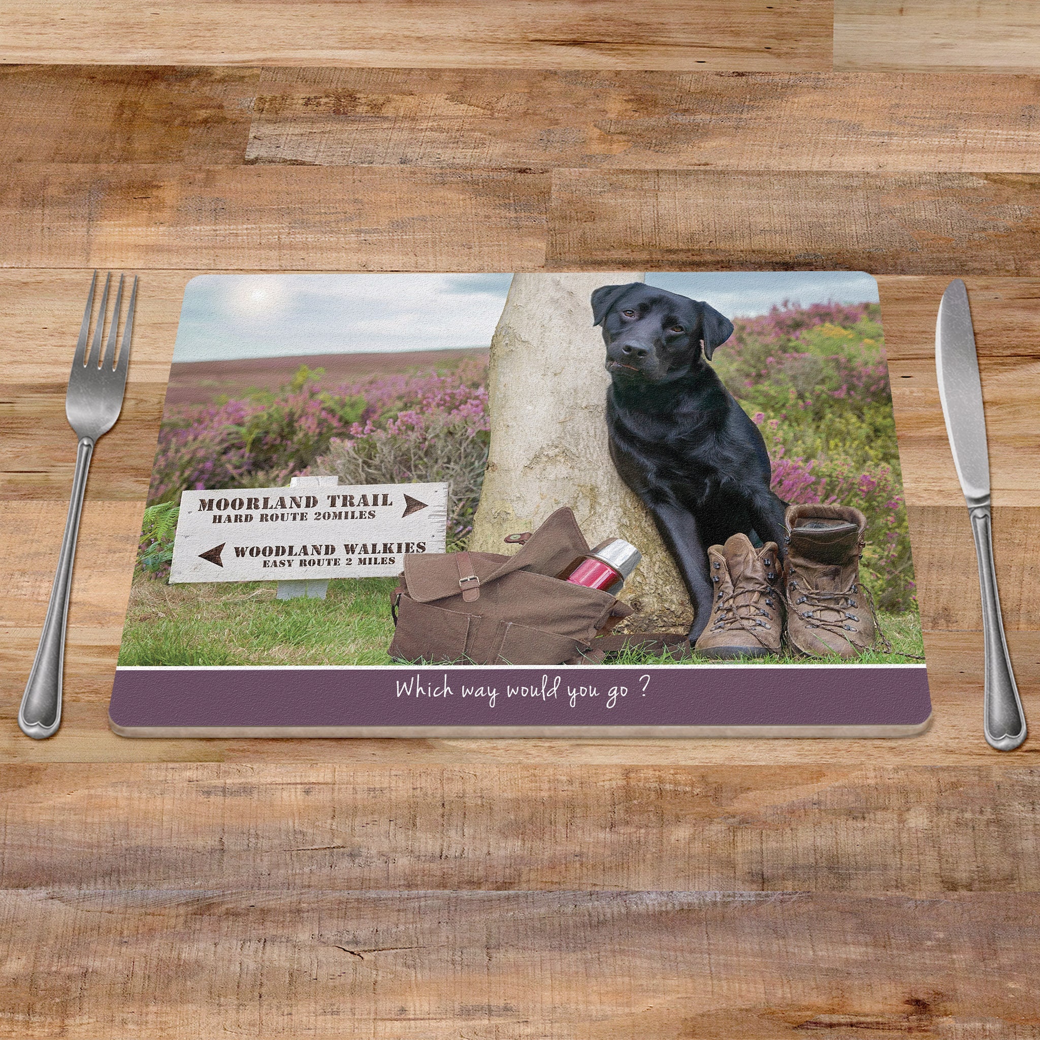 Placemat Black Labrador Labrador placemat tablemats gundog Etsy