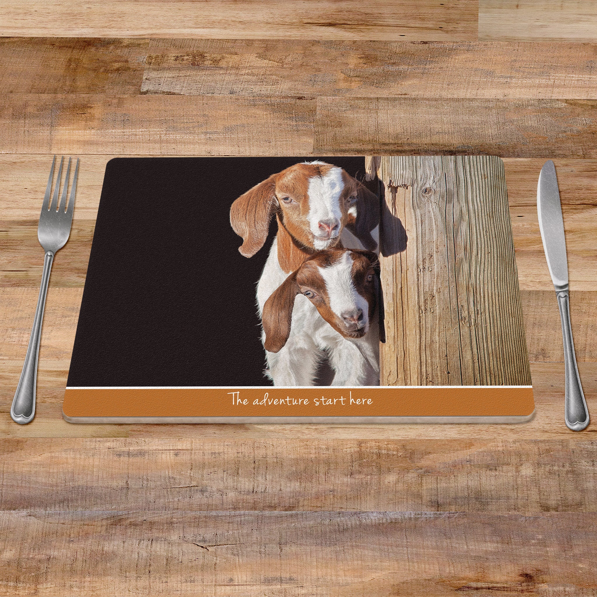 Goat Placemat farm animal placemats tablemats Kids Etsy