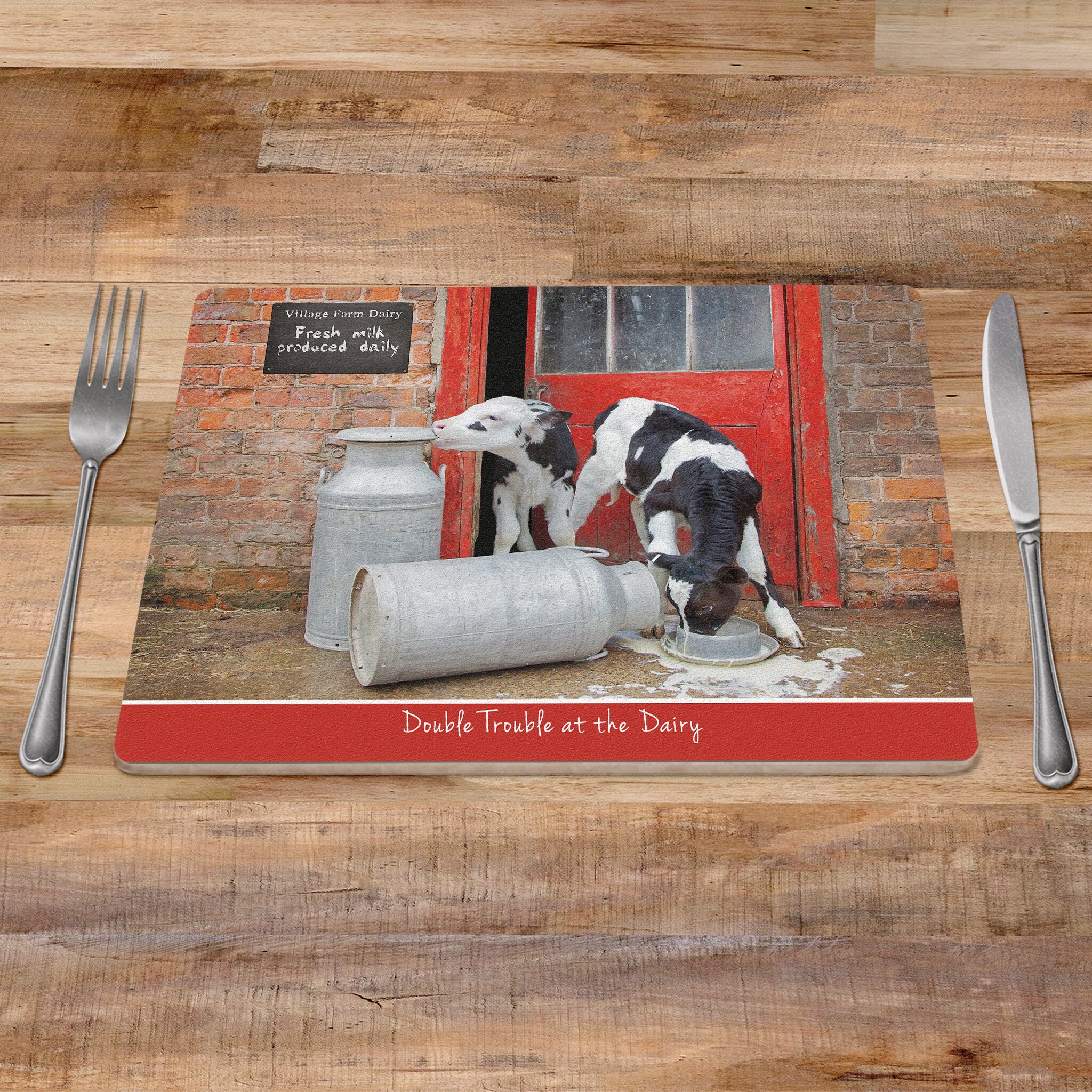 Placemat farm animal placemats tablemats cow placemats Etsy