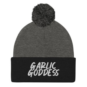 Garlic Goddess Beanie, Unisex Garlic Beanie, Funny Beanie, Weird Hat, Garlic Enthusiast Hat, Garlic Lover Gift For Her, Funny Gift Hat