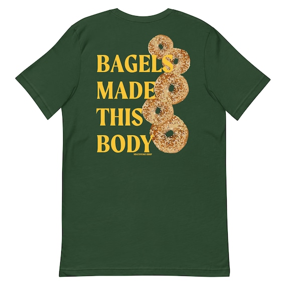 Bagels Made This Body T-shirt - Colorful, Front and Back, Unisex