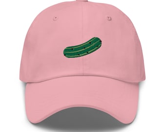 Pickle Dad Hat, Unisex Dad Hat For Pickle Lovers Embroidered Dad Hat With Pickle Design Gift For Pickle Enthusiast Hat For Foodie Pickle Hat