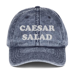 Caesar Salad Vintage Dad Hat, Funny Food Hat, Caesar Salad Lover, Weird Hat, Funny Gift for Foodie, Salad Enthusiast, Weird Gift, Funny Gift