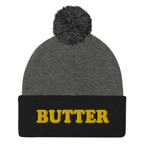 Butter Beanie, A Unisex Beanie for Butter Lovers and a Funny Gift for Foodies, Butter Enthusiast, Weird Winter Hat, Funny Hat for Foodie