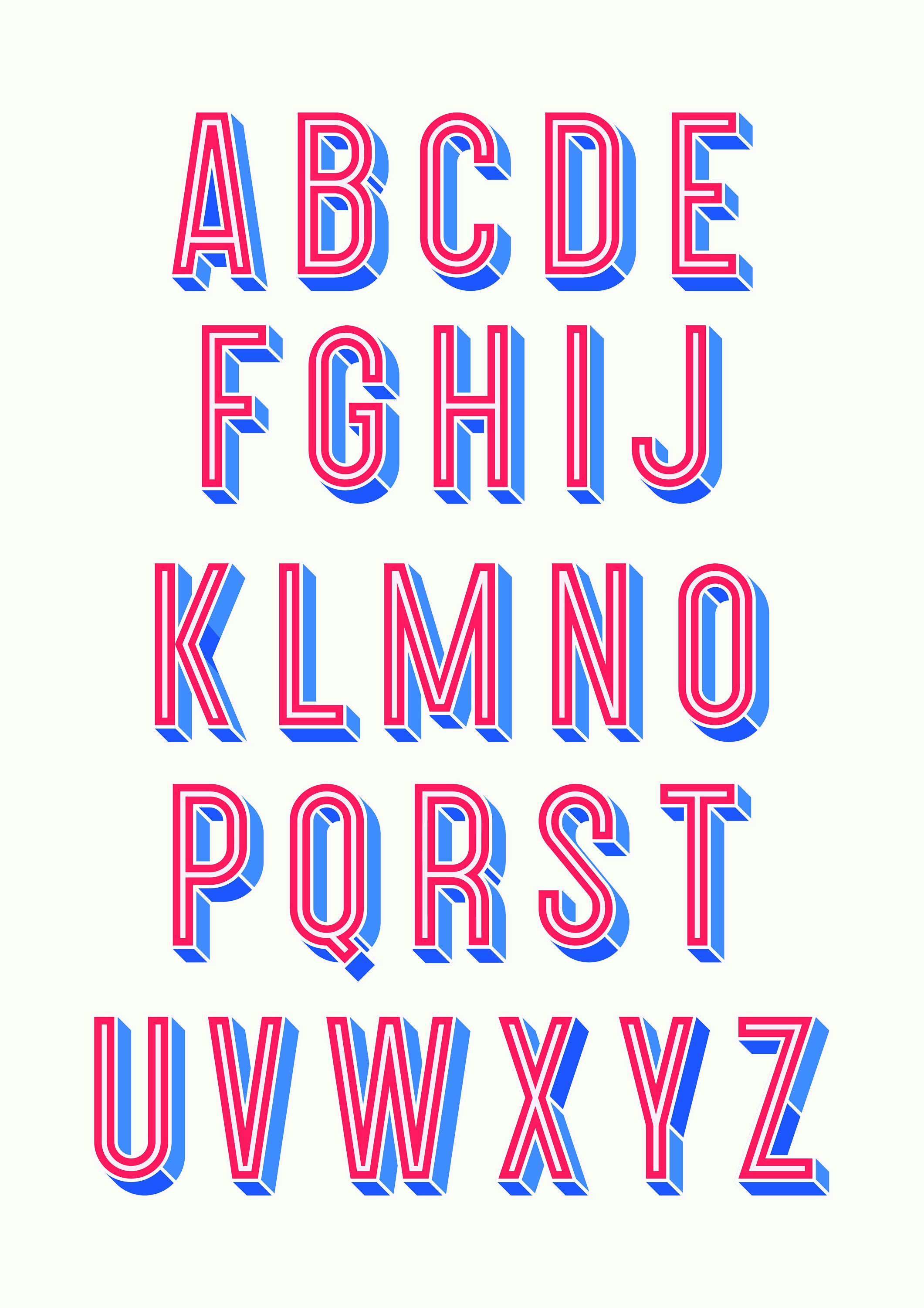 letter prints whole alphabet available print at home etsy