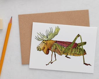 The Moosecricket Greeting Card