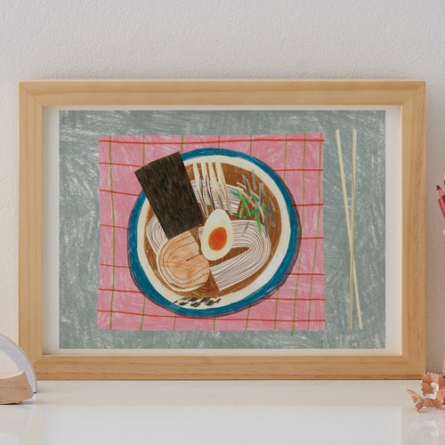 Kitchen Wall Art Ramen Print Japanese Wall Art Japanese Etsy