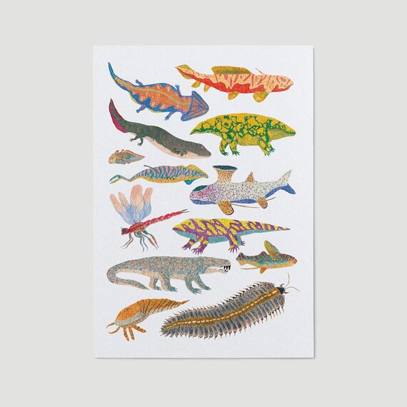 Carboniferous Wall Art Natural History Print Prehistoric - Etsy Australia Carboniferous Wall Art Natural History Print Prehistoric - Etsy Australia