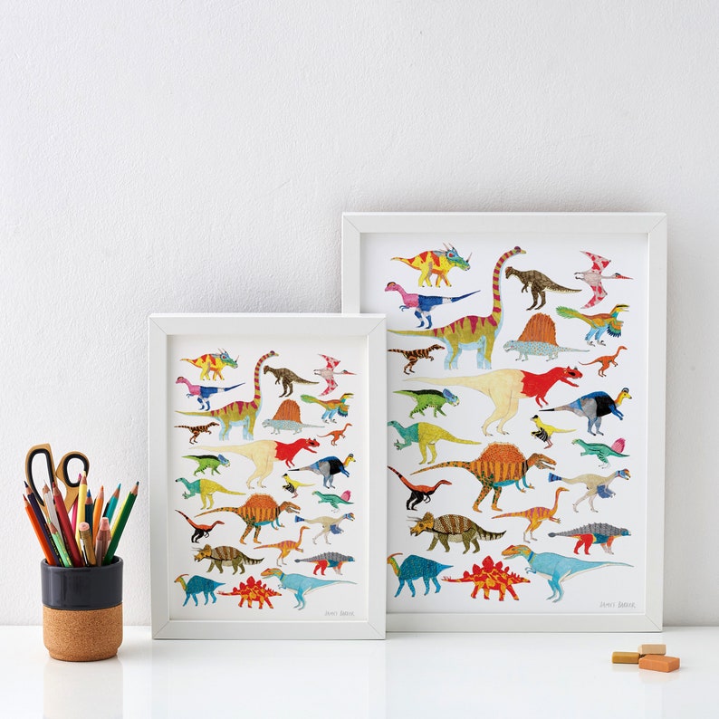 Dinosaurs Wall Art Dinosaur Decor Dinosaur Print Dinosaur Etsy