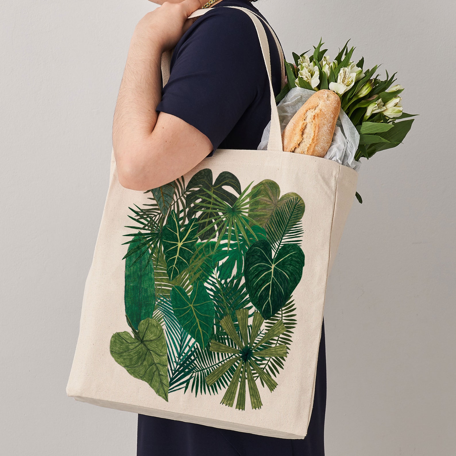 Botanical Plants Canvas Tote Bag Plant bag botanical print