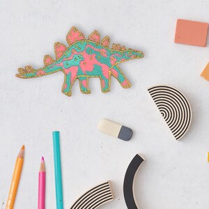 Dinosaur Embroidered Patch Stegosaurus Sew on Patch - Etsy UK