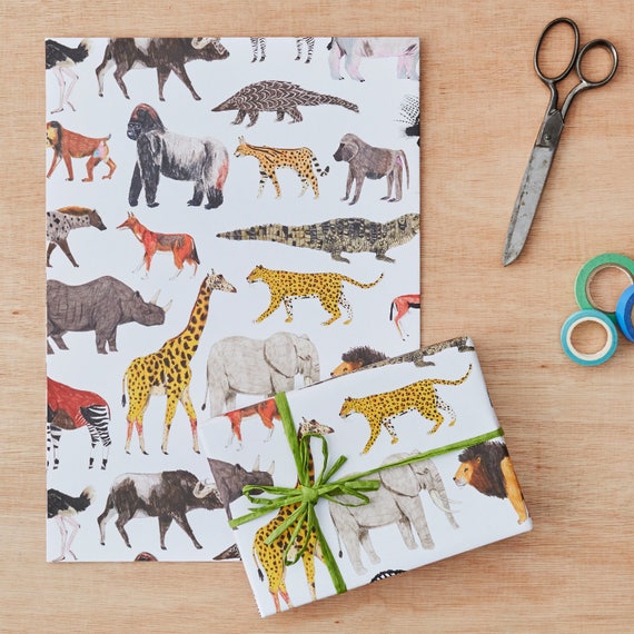 animal wrapping paper
