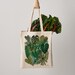 Botanical Plants Canvas Tote Bag, Plant bag, botanical print, shopper, shoulder bag, fair trade, botanical bag, gift for her, shopper bag