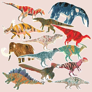 Dinosaurs and Prehistoric Stickers, Vinyl Die Cut Sticker, Birthday sticker, Matte Vinyl, Waterproof, Sticker or stickers set