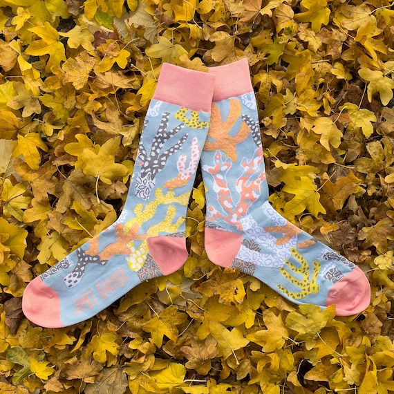 Calcetines divertidos de arte colorido para mujer, medias