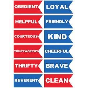 Printable Eagle Scout Laws Cupcake Toppers Printable, Eagle Scout Flags, Eagle Scout Ceremony, Eagle Scout Court of Honor