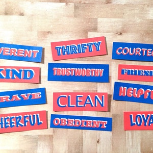 Printable Eagle Scout Court of Honor Cupcake Toppers with Shadow Lettering