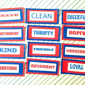 Printable Eagle Scout Laws Cupcake Toppers